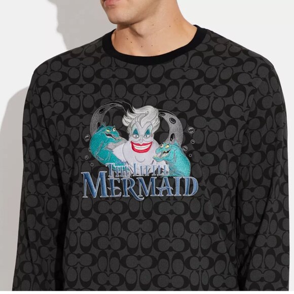 Coach x Disney Ursula Villains Long Sleeve Logo Shirt - Picture 3 of 13